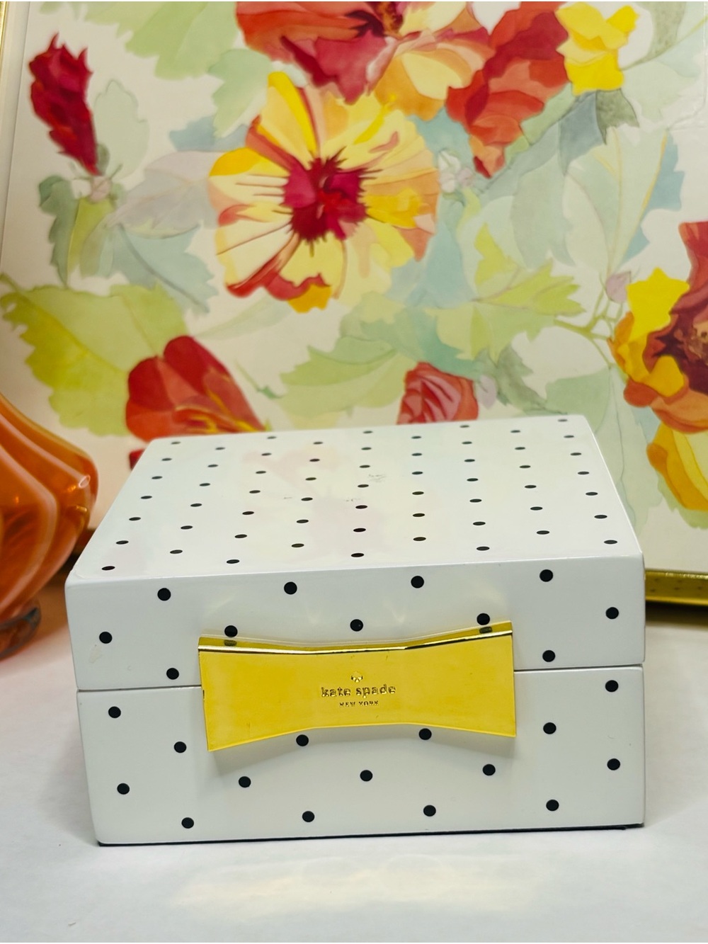 kate spade Jewelry Box with Gold Bow - Picture 2 of 6